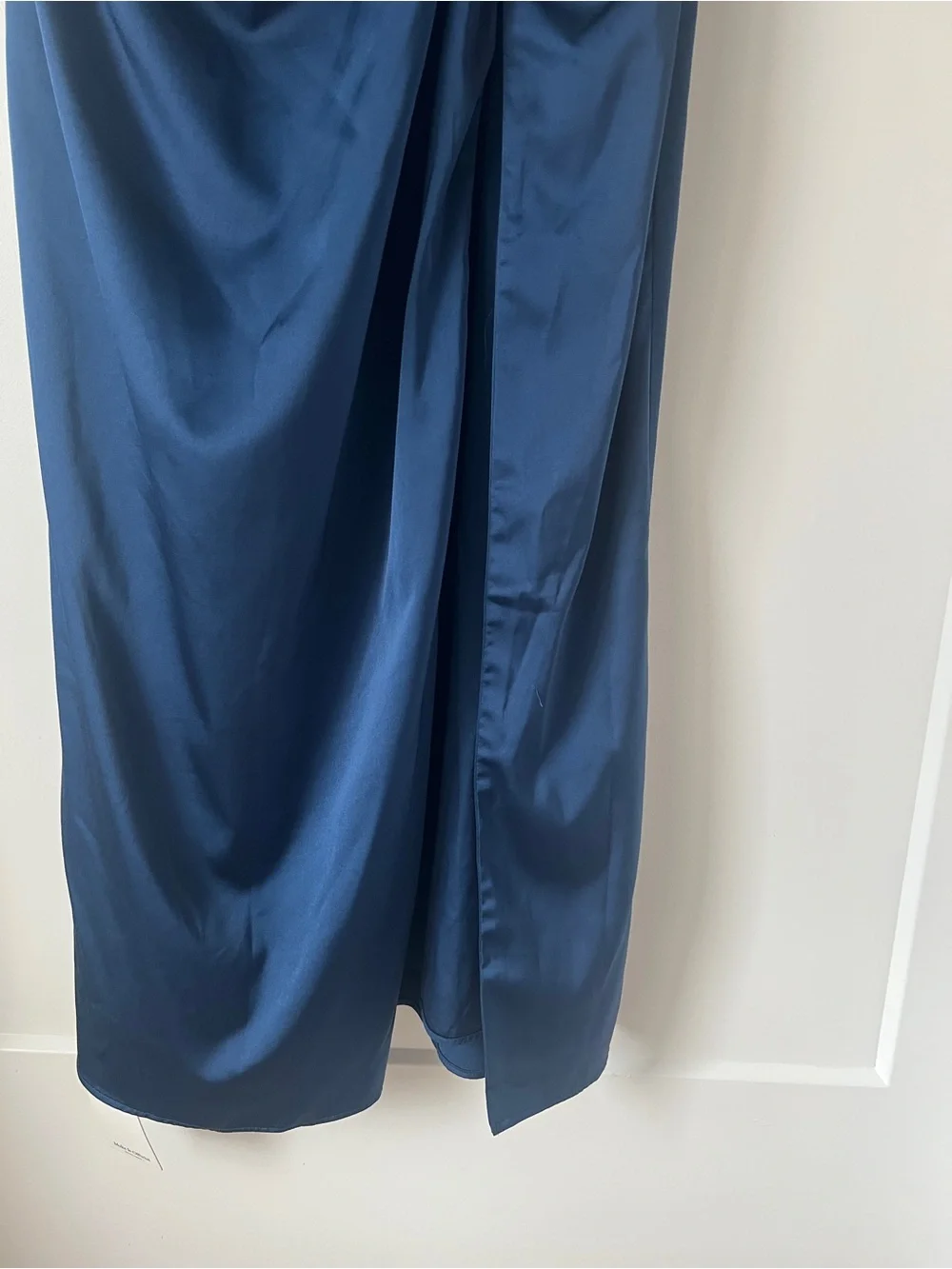Abercrombie & Fitch Split Knot Draped Maxi Dress in Navy Blue - NWT!